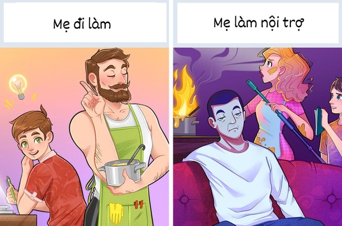mẹ đi làm