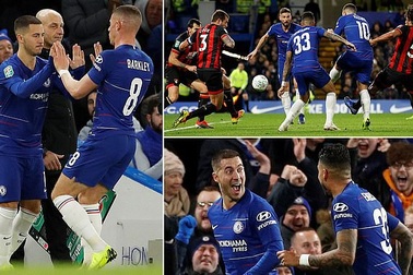 Hazard lập công đưa Chelsea vào bán kết League Cup