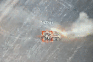 UAV Ukraine tập kích bắn cháy tổ hợp tên lửa Nga