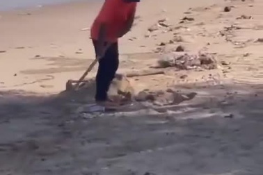 Người bị khách Tây "tố" chôn rác xuống biển Mũi Né nhận phạt 3,5 triệu đồng