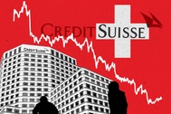Cổ phiếu Credit Suisse chạm đáy, chứng khoán toàn cầu chìm trong sắc đỏ