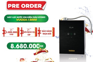 Nhận gần 9 triệu đồng khi đặt trước máy lọc nước ion kiềm Vuoxa i5000