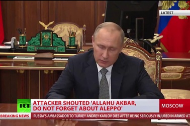 Tổng thống Putin lên án vụ ám sát Đại sứ Nga tại Thổ Nhĩ Kỳ