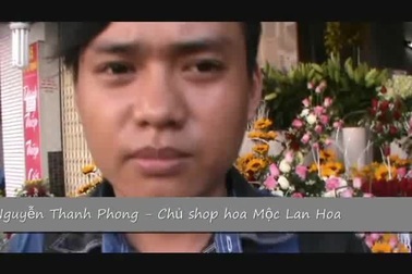 Thị trường hoa hồng tại TP Cần Thơ dịp Valentine 2016.