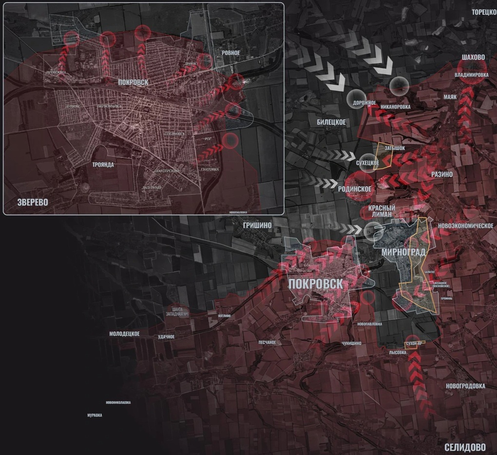 Chiến sự Ukraine 13/11: Pokrovsk - Mirnograd gần như đã thất thủ - 9 Chiến sự Ukraine 13/11: Pokrovsk - Mirnograd gần như đã thất thủ - 9