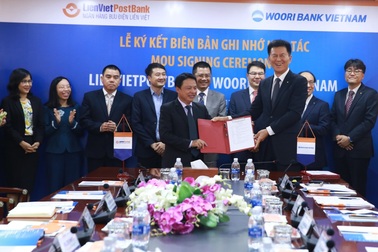 LienVietPostBank ký kết biên bản ghi nhớ hợp tác với Woori Bank Việt Nam