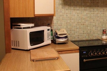 Suýt cháy nhà vì chó tự bật lò vi sóng