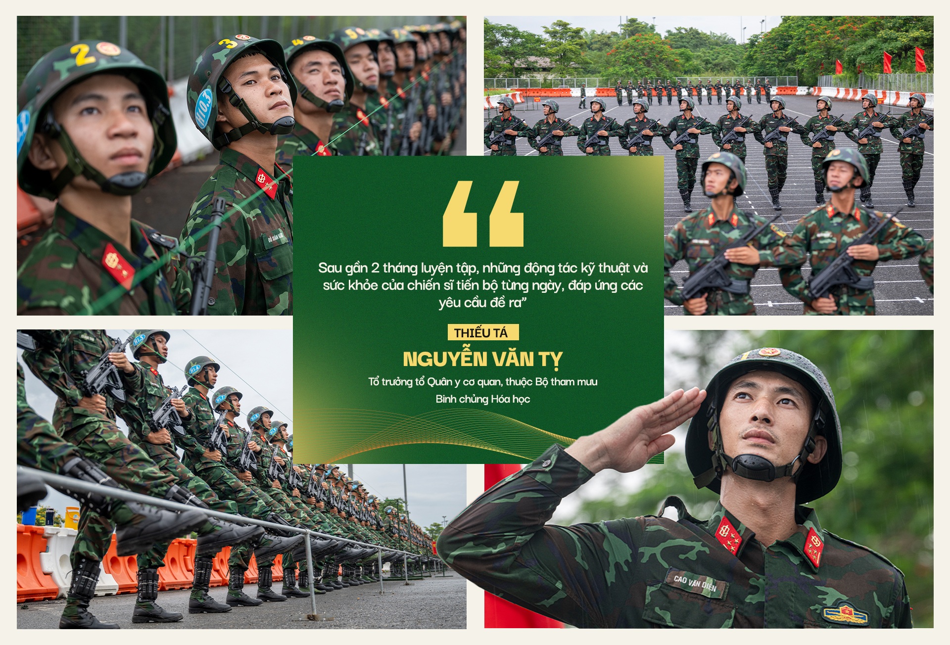 Bộ đội Phòng hóa vượt nắng thắng mưa, say sưa tập luyện cho lễ diễu binh - 19 Bộ đội Phòng hóa vượt nắng thắng mưa, say sưa tập luyện cho lễ diễu binh - 19