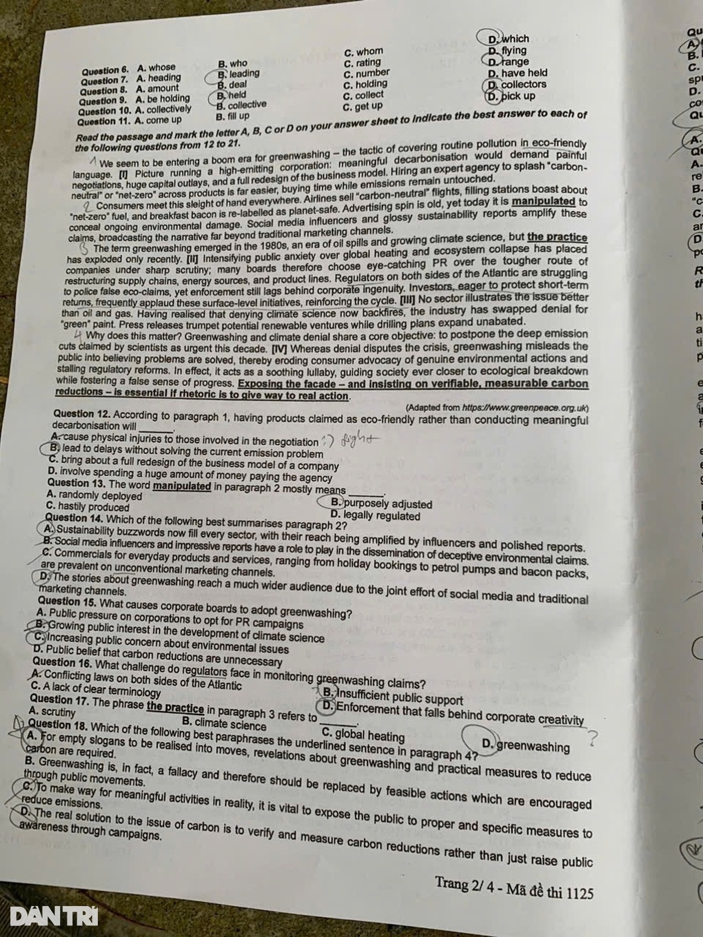 Examen d'anglais pour le baccalauréat 2025 : difficile d'obtenir une note parfaite - 2 Đề thi tiếng Anh tốt nghiệp THPT 2025: Khó đạt điểm tuyệt đối - 2