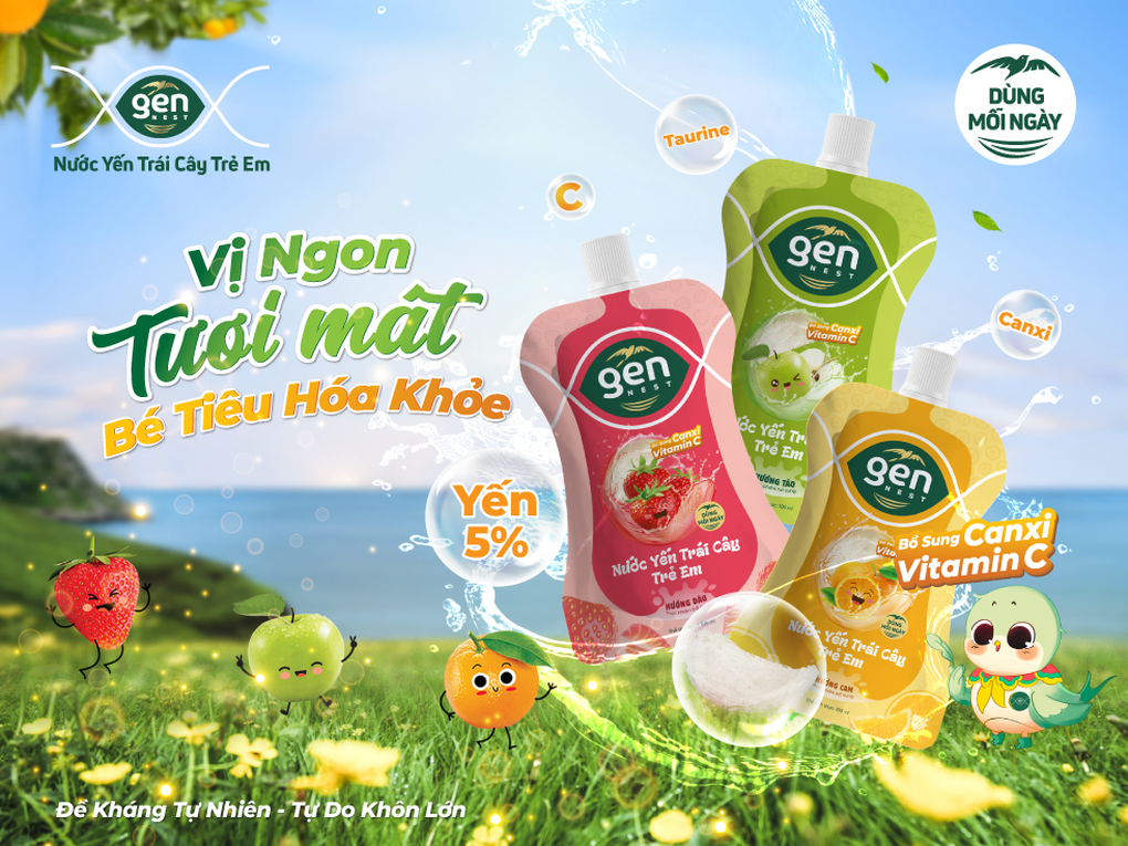 Nước yến trái cây trẻ em - giải pháp dinh dưỡng mới từ Gennest - 2 Nước yến trái cây trẻ em - giải pháp dinh dưỡng mới từ Gennest - 2