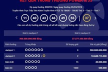 Thêm hai tấm vé trúng Jackpot 2 trị giá hơn 37 tỷ đồng