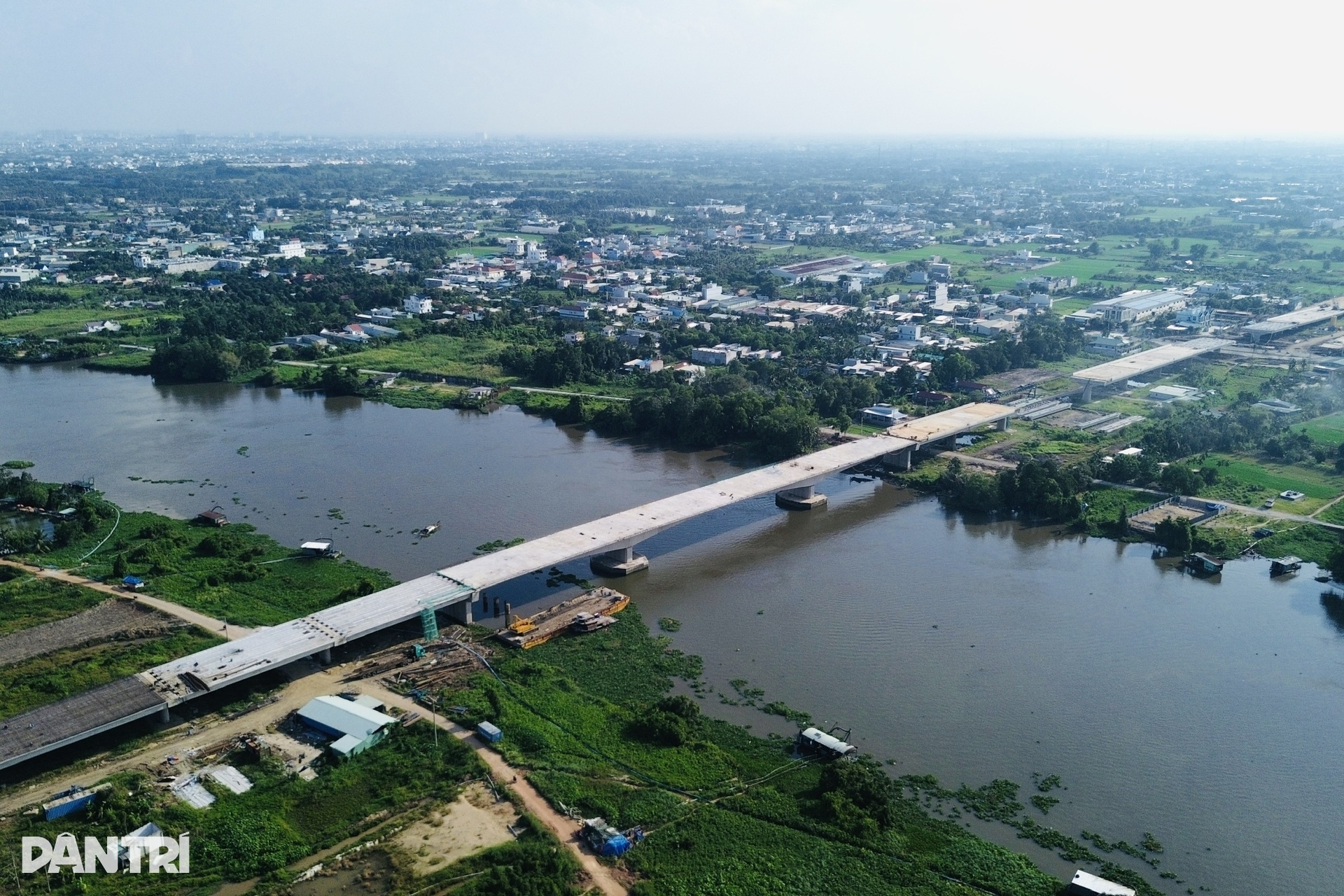 Cầu vượt sông Sài Gòn thuộc Vành đai 3 TPHCM tăng tốc về đích - 1 Cầu vượt sông Sài Gòn thuộc Vành đai 3 TPHCM tăng tốc về đích - 1