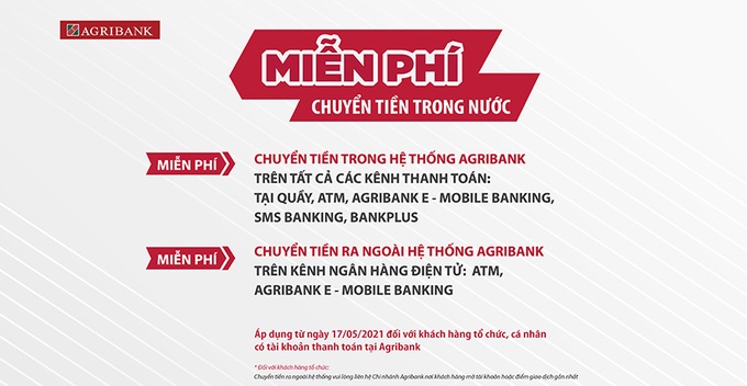 Agribank đồng loạt miễn, giảm các loại phí dịch vụ và lãi suất cho vay hỗ trợ khách hàng vượt qua đại dịch Covid-19 - Ảnh 1.