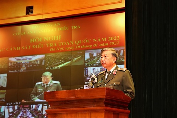 Bộ trưởng Tô Lâm phát biểu tại Hội nghị.