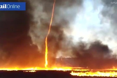 “Lốc xoáy” lửa cao gần 15 m trong vụ cháy nhà máy tại Anh