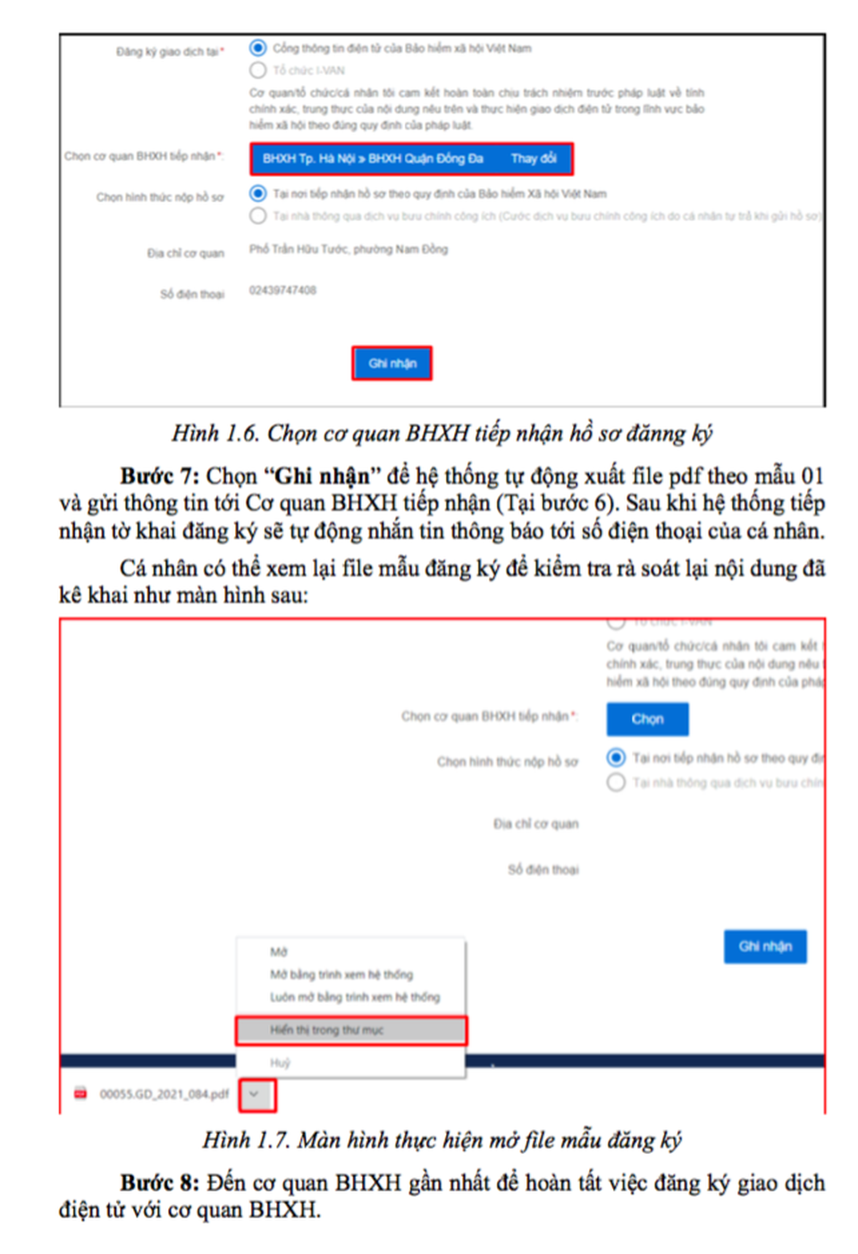 Hướng dẫn đăng ký giao dịch điện tử cho cá nhân dưới 18 tuổi - 4 Hướng dẫn đăng ký giao dịch điện tử cho cá nhân dưới 18 tuổi - 4