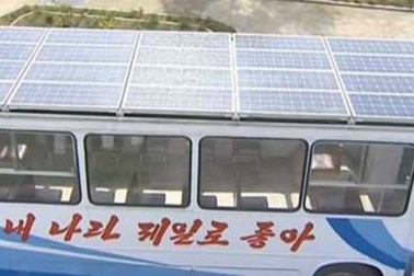 Triều Tiên sử dụng xe buýt năng lượng mặt trời
