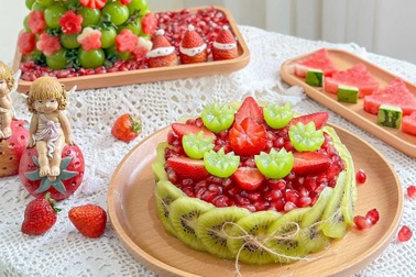 Mẹ đảm ở Hà Nội biến trái cây thành bánh sinh nhật, không lo bị ế