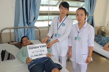 Bạn đọc giúp đỡ anh Lê Văn Minh hơn 76 triệu đồng