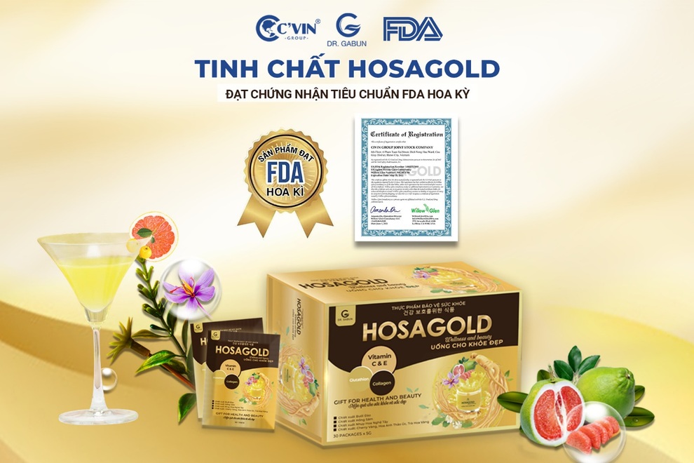HOSAGOLD đạt chứng nhận FDA của Mỹ - 1 HOSAGOLD đạt chứng nhận FDA của Mỹ - 1
