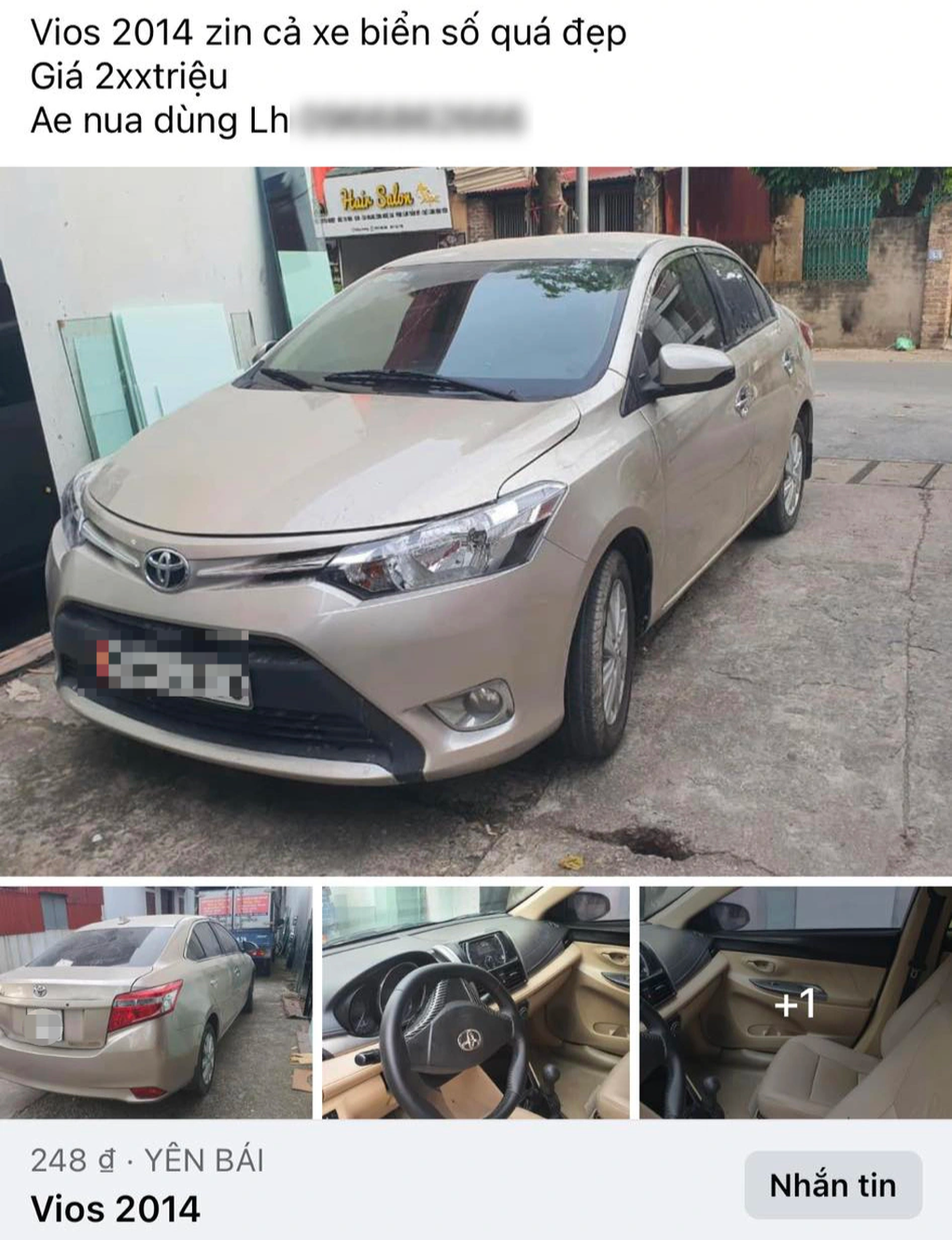 Chiếc Vios 2014 Được Rao Bán 