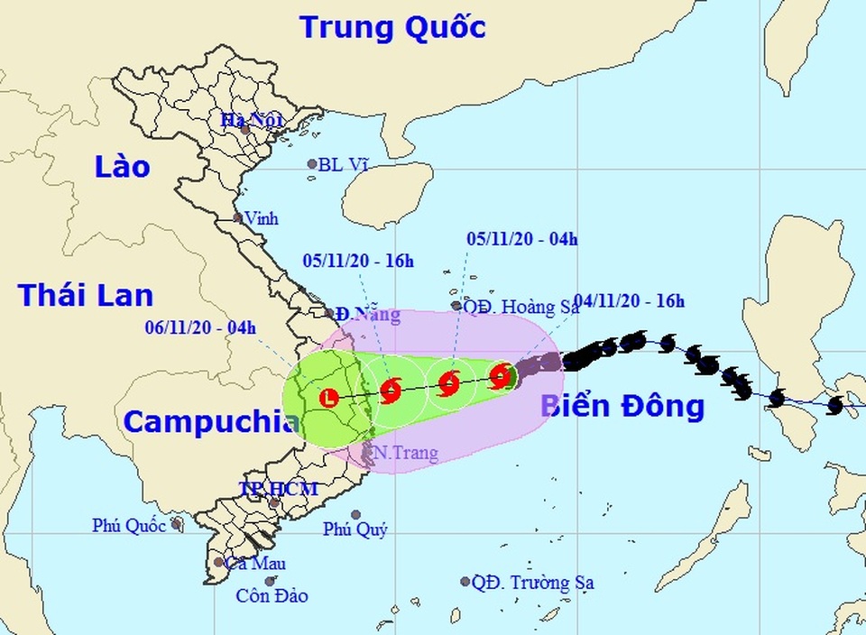 Bão số 10 giữ nguyên cường độ, di chuyển chậm - 1 Bão số 10 giữ nguyên cường độ, di chuyển chậm - 1