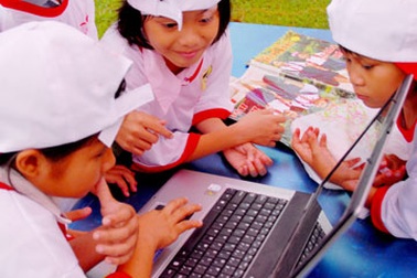 Trò tiểu học lướt web tả đồ vật