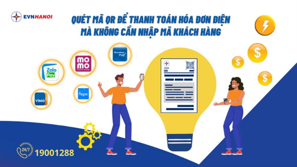EVNHANOI chuyển đổi số hỗ trợ thanh toán trực tuyến - 4 EVNHANOI chuyển đổi số hỗ trợ thanh toán trực tuyến - 4