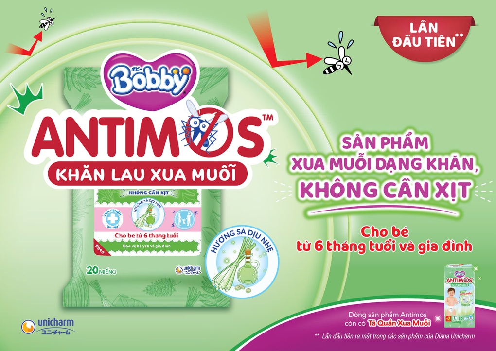 Bobby ra mắt sản phẩm tã quần và khăn lau xua muỗi - 4 Bobby ra mắt sản phẩm tã quần và khăn lau xua muỗi - 4