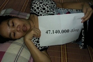 Trao hơn 47 triệu đồng đến chị Vũ Thị Hè