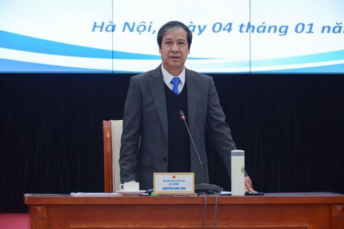 Bộ trưởng Nguyễn Kim Sơn phát biểu tại Hội nghị.