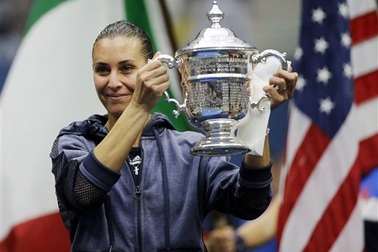 Tay vợt 33 tuổi Pennetta vô địch đơn nữ Mỹ mở rộng