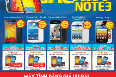 Đến ViettelStore chọn Samsung trúng Galaxy Note 3