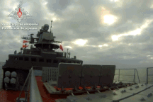 Khoảnh khắc chiến hạm Nga nã tên lửa "sát thủ săn ngầm" diệt gọn mục tiêu