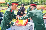 Truy điệu, an táng 2 vợ chồng liệt sĩ cùng hy sinh ở Đà Nẵng