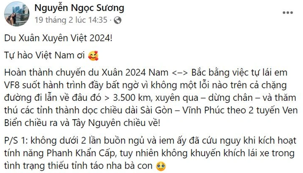 Chủ xe điện chia sẻ về cảnh vệ ADAS, trợ lý ViVi trên nghìn dặm đường - 1 Chủ xe điện chia sẻ về cảnh vệ ADAS, trợ lý ViVi trên nghìn dặm đường - 1