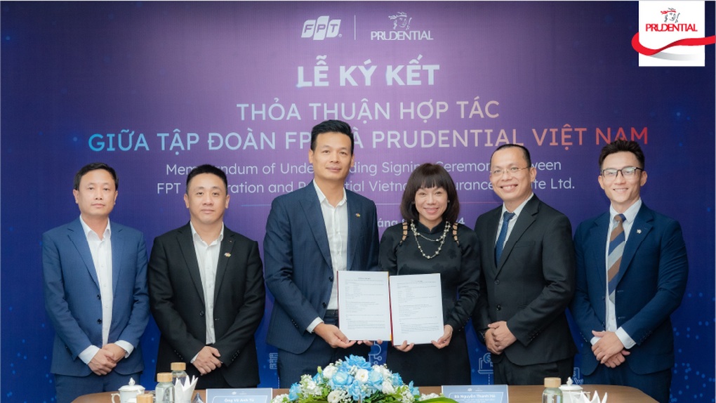 FPT và Prudential Việt Nam ký kết biên bản hợp tác chiến lược - 1 FPT và Prudential Việt Nam ký kết biên bản hợp tác chiến lược - 1