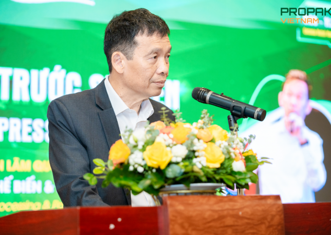 Ông BT Tee – Tổng Giám đốc Công ty Informa Markets Việt Nam - Đơn vị tổ chức ProPak Vietnam phát biểu tại họp báo ngày 16/8.