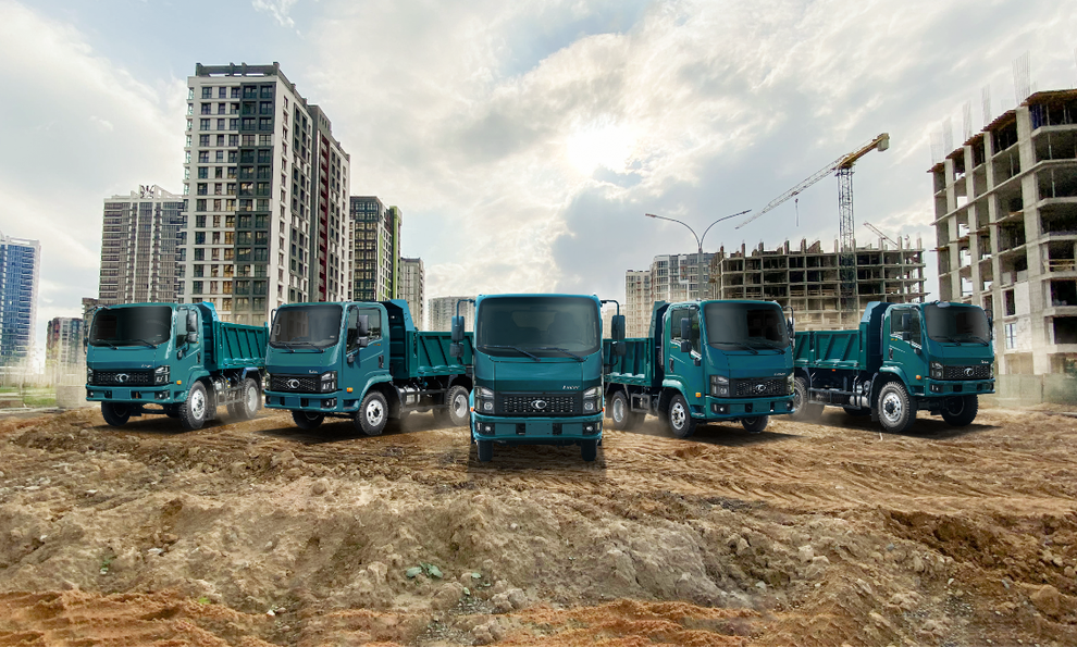 Đáp ứng nhu cầu vận tải xây dựng với xe ben Thaco Linker - 1