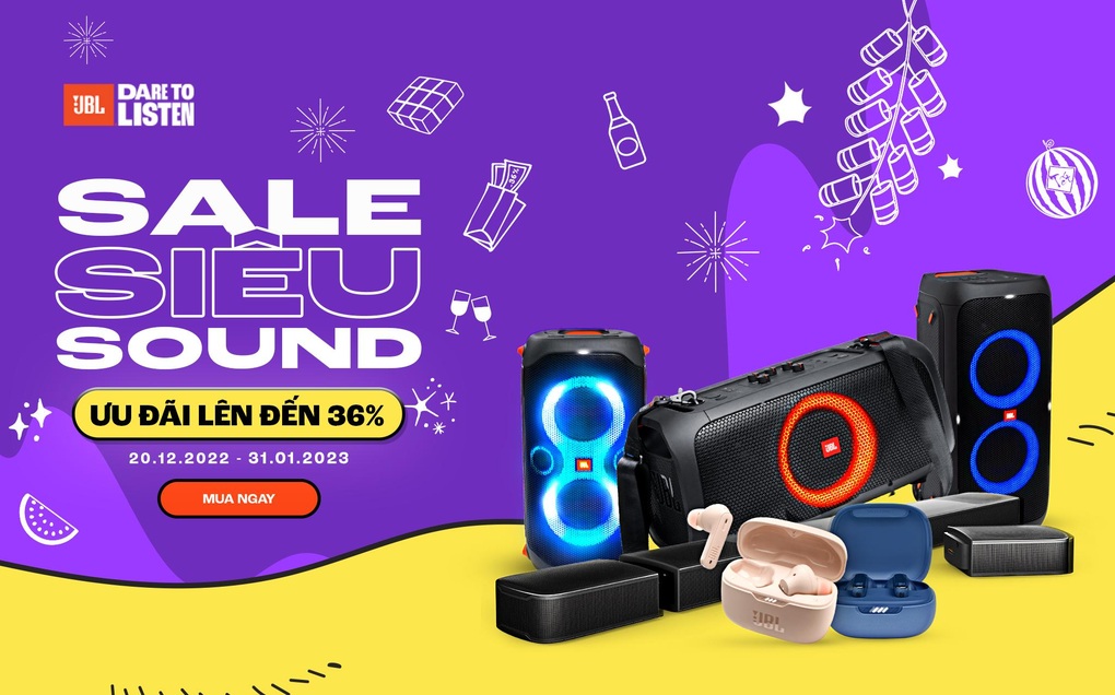 JBL giảm đến 36% cho loạt loa, tai nghe kèm nhiều quà tặng - 1 JBL giảm đến 36% cho loạt loa, tai nghe kèm nhiều quà tặng - 1