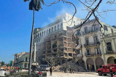 Cuba: Nổ lớn phá hủy khách sạn ở trung tâm thủ đô Havana