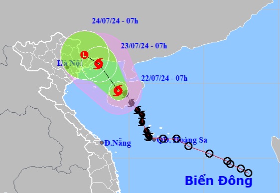 Bão số 2 áp sát vịnh Bắc Bộ, đêm nay toàn miền Bắc mưa lớn - 1