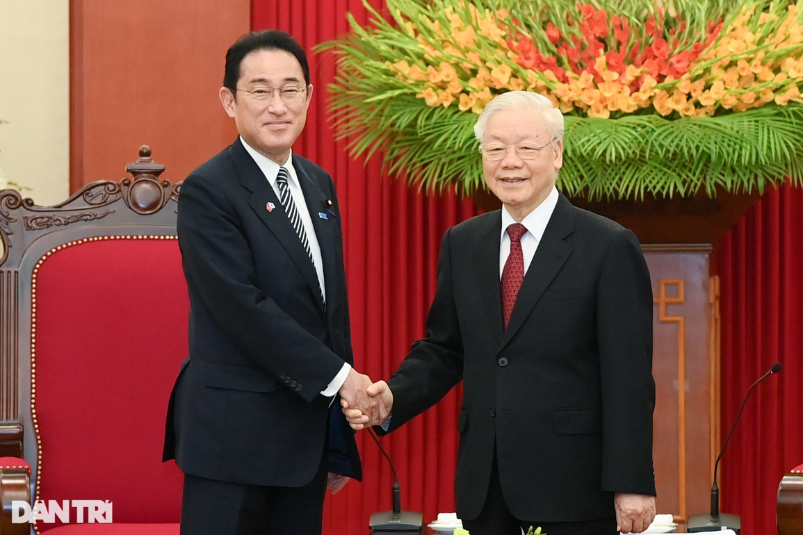 Tổng Bí thư Nguyễn Phú Trọng tiếp Thủ tướng Nhật Kishida Fumio - 1 Tổng Bí thư Nguyễn Phú Trọng tiếp Thủ tướng Nhật Kishida Fumio - 1