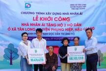 Khởi công 2 ngôi nhà Nhân ái ở Hậu Giang trước ngày sáp nhập tỉnh