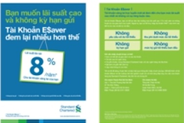 Ngân hàng Standard Chartered ra mắt dịch vụ E$aver