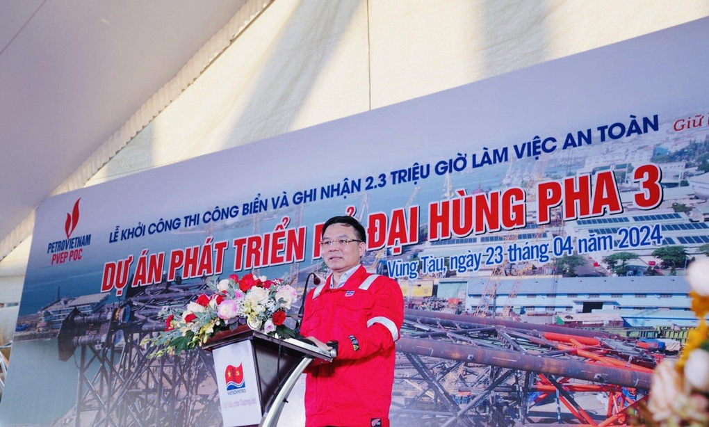 Khởi công thi công biển, ghi nhận 2,3 triệu giờ an toàn Dự án mỏ Đại Hùng pha 3 - 3 Khởi công thi công biển, ghi nhận 2,3 triệu giờ an toàn Dự án mỏ Đại Hùng pha 3 - 3