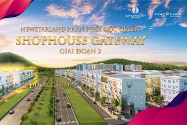 Newstarland phân phối độc quyền giai đoạn 2 dãy Shophouse Gateway Sun Grand City New An Thoi