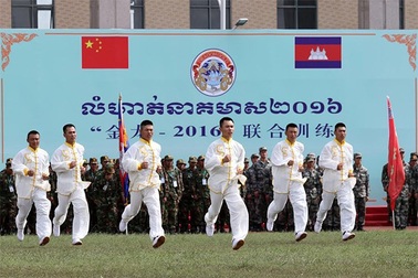 Campuchia tập trận quân sự với Trung Quốc