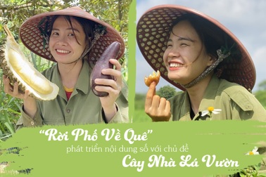 Cô gái 9X "rời phố về quê" làm clip dân dã hút triệu view
