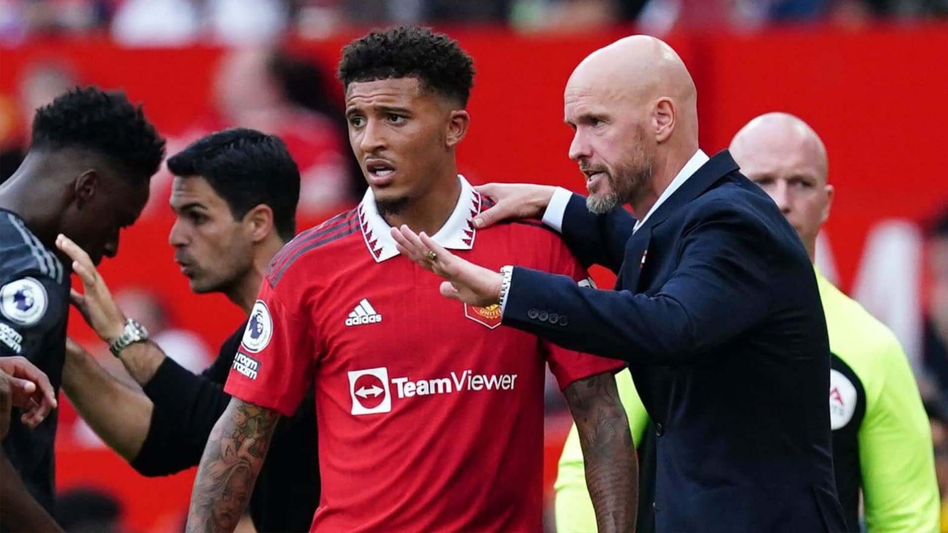 HLV Ten Hag nói về mâu thuẫn với Sancho, báo tin vui cho Man Utd - 1